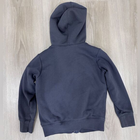 Uniqlo Sherpa Dark Gray Zip Up Hoodie Size 9-10. 2 Pockets Great Condition - Picture 3 of 3